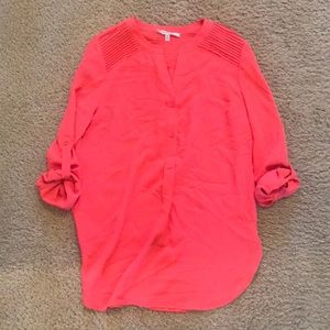 Coral blouse